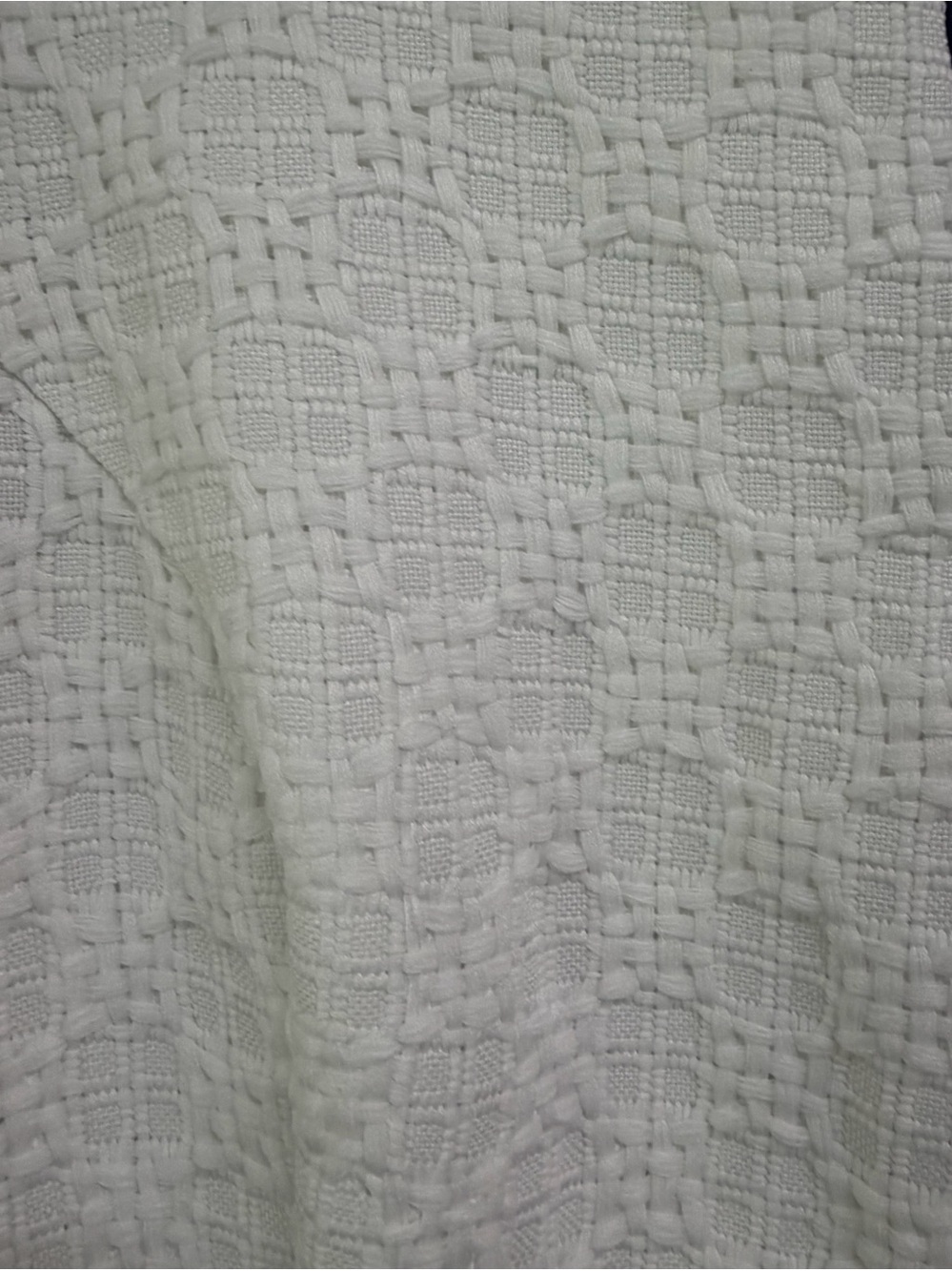 Sail to Sable White Textured Sheath with Navy Trim - Picture 5 of 6